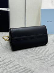PRADA 25S ENCHAINE MINI BAG 22 IN BLACK CALFSKIN GOLD HARDWRE