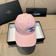 PINK BASEBALL CAP WITH BLUE LOGO IN COTTON 672796