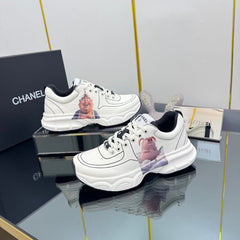 TRAINERS SNEAKER IN WHITE CALFSKIN WITH STICKER 238622