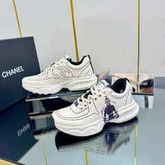 TRAINERS SNEAKER IN WHITE CALFSKIN WITH STICKER 238625