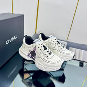 TRAINERS SNEAKER IN WHITE CALFSKIN WITH STICKER 238625