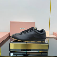 PLUME NAPPA SNEAKERS IN BLACK CALFSKIN