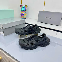 BALENCIAGA 25S SPIDER-MAN SNEAKERS IN BLACK SYNTHETIC RUBBER