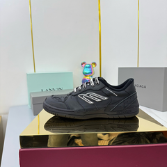 BALENCIAGA 25S SNEAKERS IN BLACK LEATHER