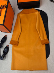 HERMES 25S REVERSIBLE LONG CASHMERE COAT 244