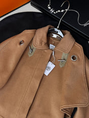 HERMES 25S REVERSIBLE LONG CASHMERE COAT 242