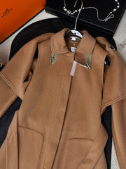 HERMES 25S REVERSIBLE LONG CASHMERE COAT 242