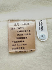 MAX MARA 25S CASHMERE COAT WITH FOX FUR TRIM 235