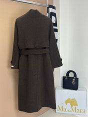 MAX MARA 25S TURTLENECK CASHMERE COAT 130