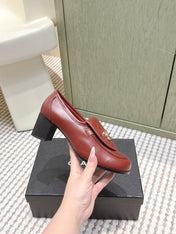 CHANEL 25S LOAFERS MOCCASIN 65MM IN BURGUNDY RED CALFSKIN GOLD HARDWARE