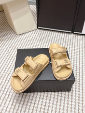 CHANEL 26S SANDALS IN LIGHT SAND BEIGE CALFSKIN