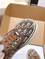 DIOR 26S SALTWIND SNEAKER IN BROWN FABRIC STYLE 6