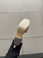 DIOR 26S HIGH HEEL SANDALS 120 MM IN NUDE BEIGE SATIN