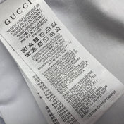 GG White Blue Cotton Jersey T-shirt With Print