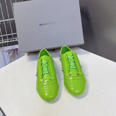 BALENCIAGA 25S SNEAKER IN GREEN CALFSKIN
