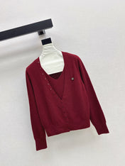 HERMES 25S V-NECK SWEATER 256