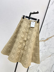 DIOR 25S LONG QUILTED SKIRT 526