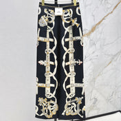 HERMES 25S SILK WIDE-LEG STRAIGHT PANTS 380