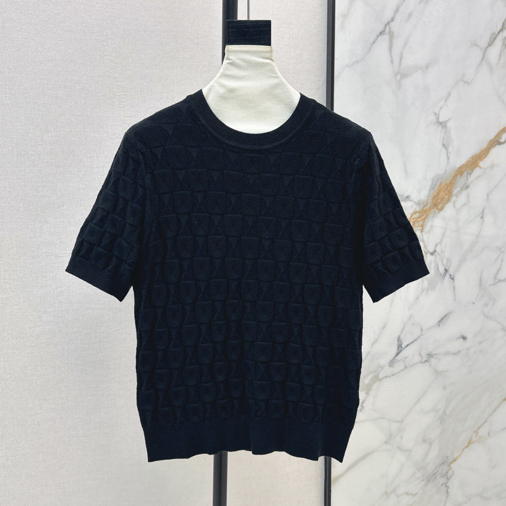 HERMES 26S SHORT SLEEVE SWEATER 546