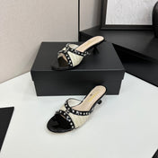 CC HIGH HEEL 25S 50 MM IN WHITE AND LIGHT BEIGE RAFFIA WITH CRYSTALS