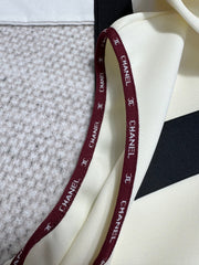 CC 25 Bow Hooded Swimsuit Ivory Polyester Fiber