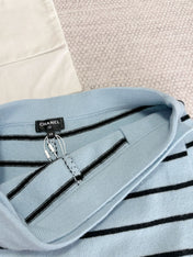CC 25 Striped Culottes Blue Cashmere