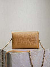 YSL 25S CALYPSO MINI 19 IN CARAMEL LAMBSKIN GOLD HARDWARE