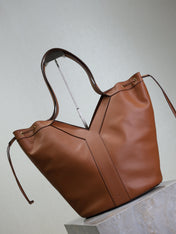 YSL 25S Y LARGE HOBO 50 IN CARAMEL CALFSKIN GOLD HARDWRE
