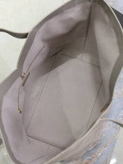 YSL 25S Y MAXI TOTE 50 IN DRY GRAIN SUEDE GOLD HARDWARE