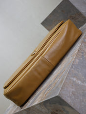 YSL 25S LARGE JAMIE 43 IN DARK GOLDENROD LAMBSKIN GOLD HARDWARE