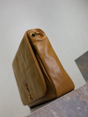 YSL 25S LARGE JAMIE 43 IN DARK GOLDENROD LAMBSKIN GOLD HARDWRE