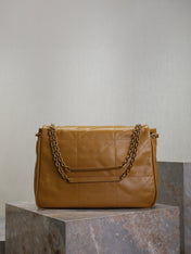 YSL 25S LARGE JAMIE 43 IN DARK GOLDENROD LAMBSKIN GOLD HARDWRE