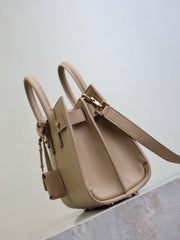 YSL 25S SAC DE JOUR 22 IN DARK BEIGE SUPPLE GRAINED CALFSKIN