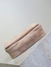 YSL 25S JAMIE 4.3 MINI 20 IN DUSTY ROSE BEIGE SUEDE GOLD HARDWRE