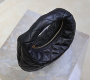 YSL 25S ICARE BABY 17 IN BLACK QUILTED CALFSKIN GOLD HARDWARE