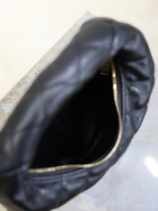 YSL 25S ICARE BABY 17 IN BLACK QUILTED CALFSKIN GOLD HARDWARE