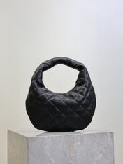 YSL 25S ICARE BABY 17 IN BLACK QUILTED CALFSKIN GOLD HARDWRE
