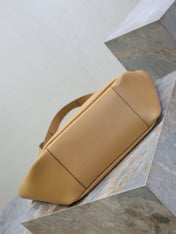 YSL 25S LE 5 À 7 BEA 50 IN DARK CARAMEL CALFSKIN GOLD HARDWRE