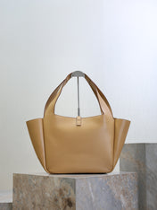 YSL 25S LE 5 À 7 BEA 50 IN DARK CARAMEL CALFSKIN GOLD HARDWRE