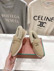 LP 25S SUMMER CHARMS WALK LOAFERS IN WARM GREY SUEDE AND FLEECE