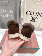 LP 25S SUMMER CHARMS WALK LOAFERS IN DARK BROWN SUEDE AND FLEECE