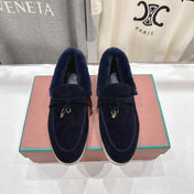 LP 25S SUMMER CHARMS WALK LOAFERS IN DARK NAVY SUEDE AND FLEECE