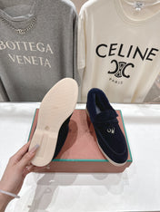 LP 25S SUMMER CHARMS WALK LOAFERS IN DARK NAVY SUEDE AND FLEECE