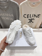 DIOR CHRONO SNEAKER 25S IN WHITE LAMBSKIN AND MESH FABRIC STYLE 11