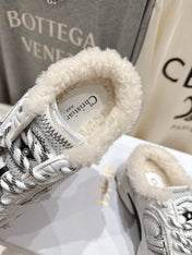 DIOR CHRONO SNEAKER 25S IN WHITE LAMBSKIN AND MESH FABRIC STYLE 7