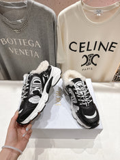 DIOR CHRONO SNEAKER 25S IN BLACK LAMBSKIN AND MESH FABRIC STYLE 4