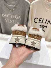 DIOR CHRONO SNEAKER 25S IN BROWN SUEDE AND MESH FABRIC