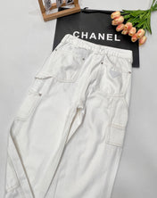 PRADA 25S DENIM WIDE-LEG PANTS 372