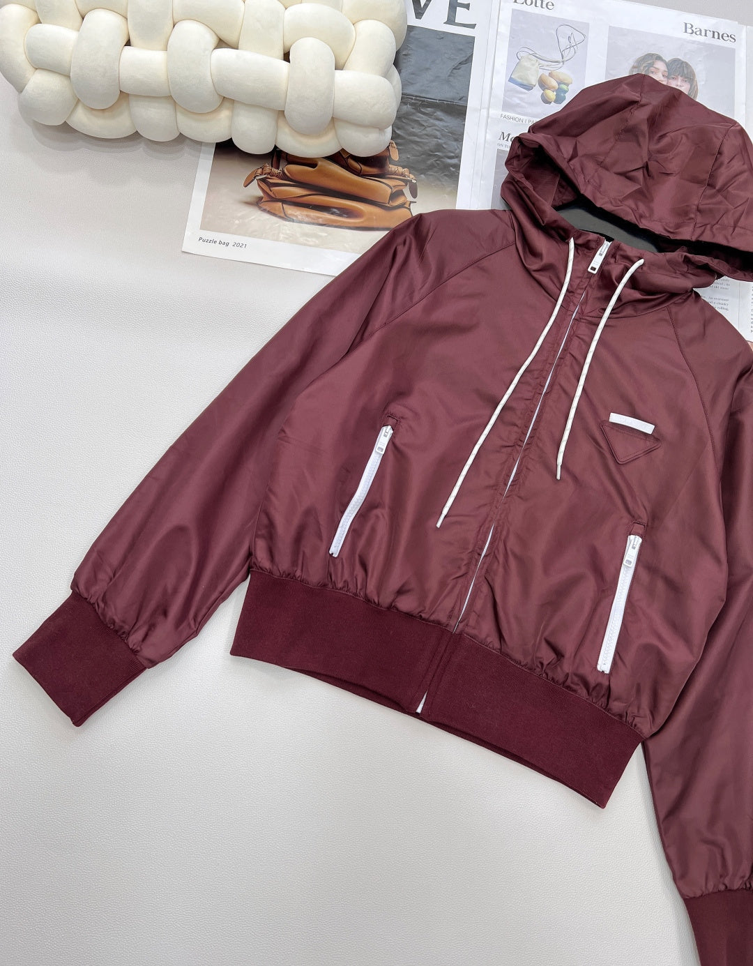 PRADA 25S HOODED SHORT JACKET 306