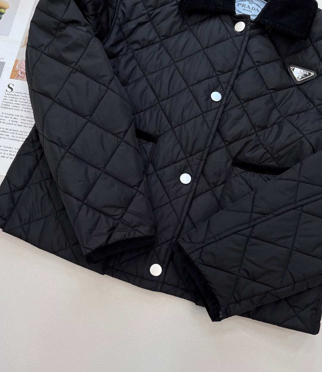 PRADA 25S LIGHTWEIGHT COTTON COLLARED JACKET 365